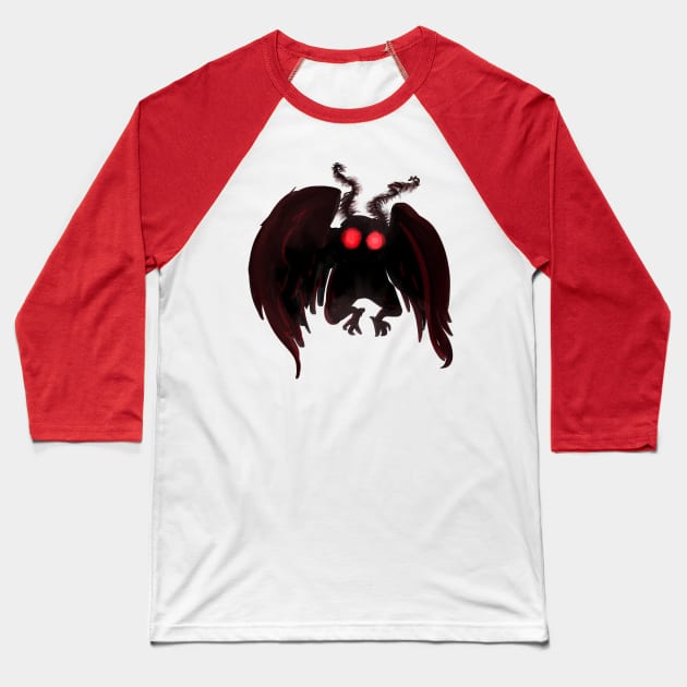 mothman Baseball T-Shirt by inkpocket